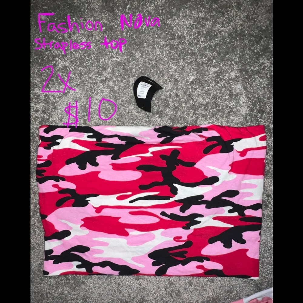 Fashion nova strapless top